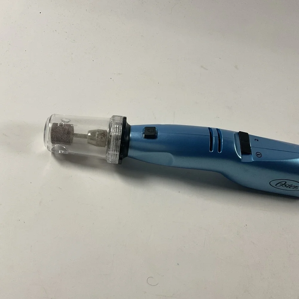 Oster Pet Nail Grinder Trimmer Tool Dogs Cats Blue Handheld with Safety Guard